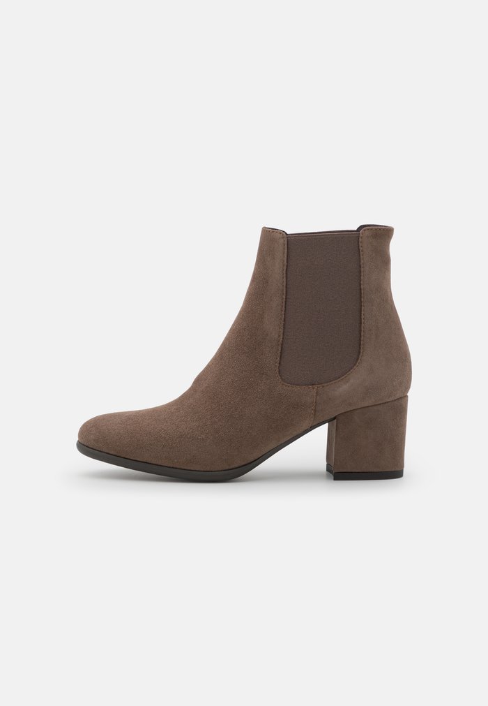 Bottines Anna Field Classiche Block heel Slip on Grise Marron Femme | UVI-0840685